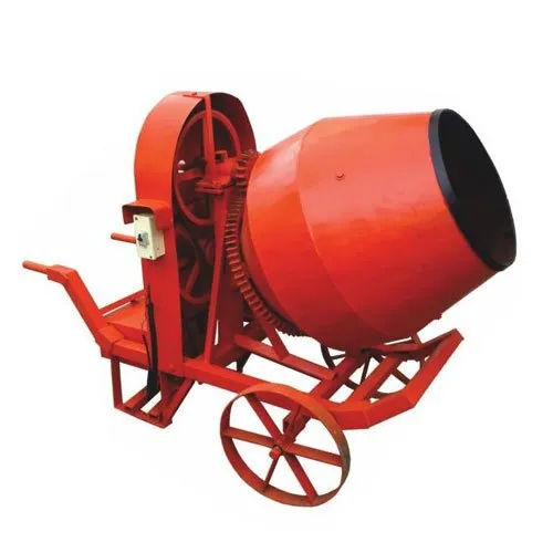 Orange Trolley Type Able Electric Half Bag Concrete Mixer