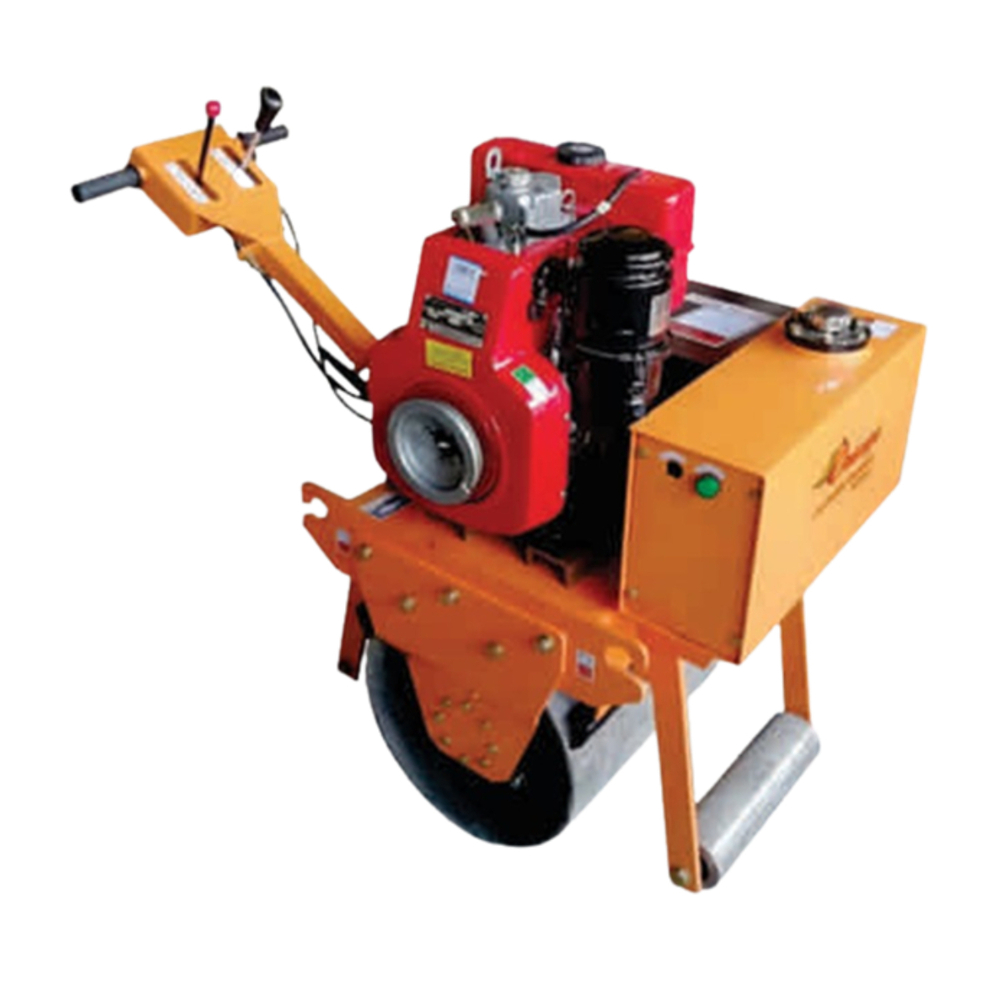 Yellow Diesel 5Hp Orange Single Drum Roller