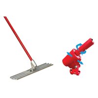 Orange Bullfloat - Magnesium Aluminium, 1.2m X 20cm, Orange Color | Industrial Use, 10kg Weight, 2+2+2m Adjustable Handle, Warranty Included