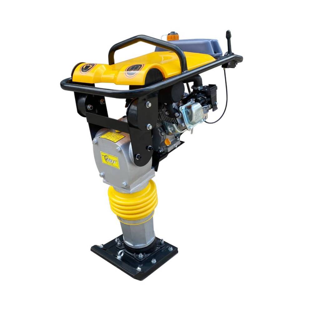 Orange Or-80 Tamping Rammer Economical Model Honda (Indian) Gx160 5Hp Petrol Engine - Color: Yellow