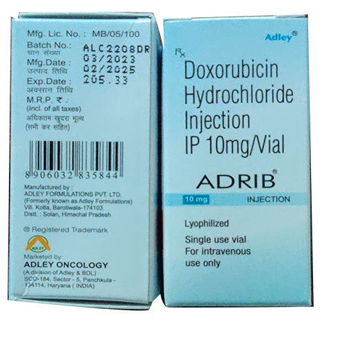 Doxorubicin HCl for injection USP 10m