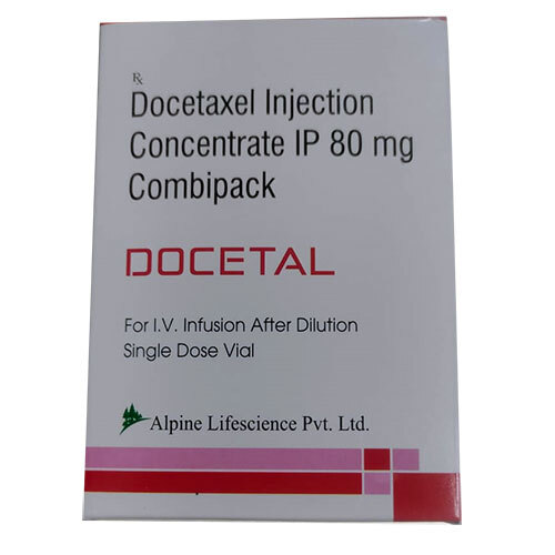 Docetaxel injection concentrate 80 mg