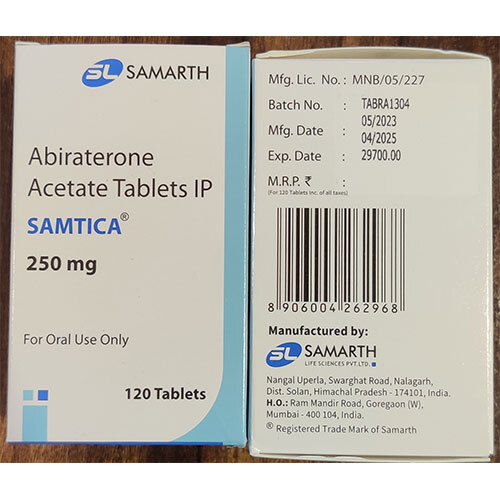 Abiraterone Acetate Tablets 250 Mg General Medicines