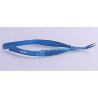 Vannas Scissors - Titanium, Angled | Reusable, Portable, Waterproof, New, 10g Weight