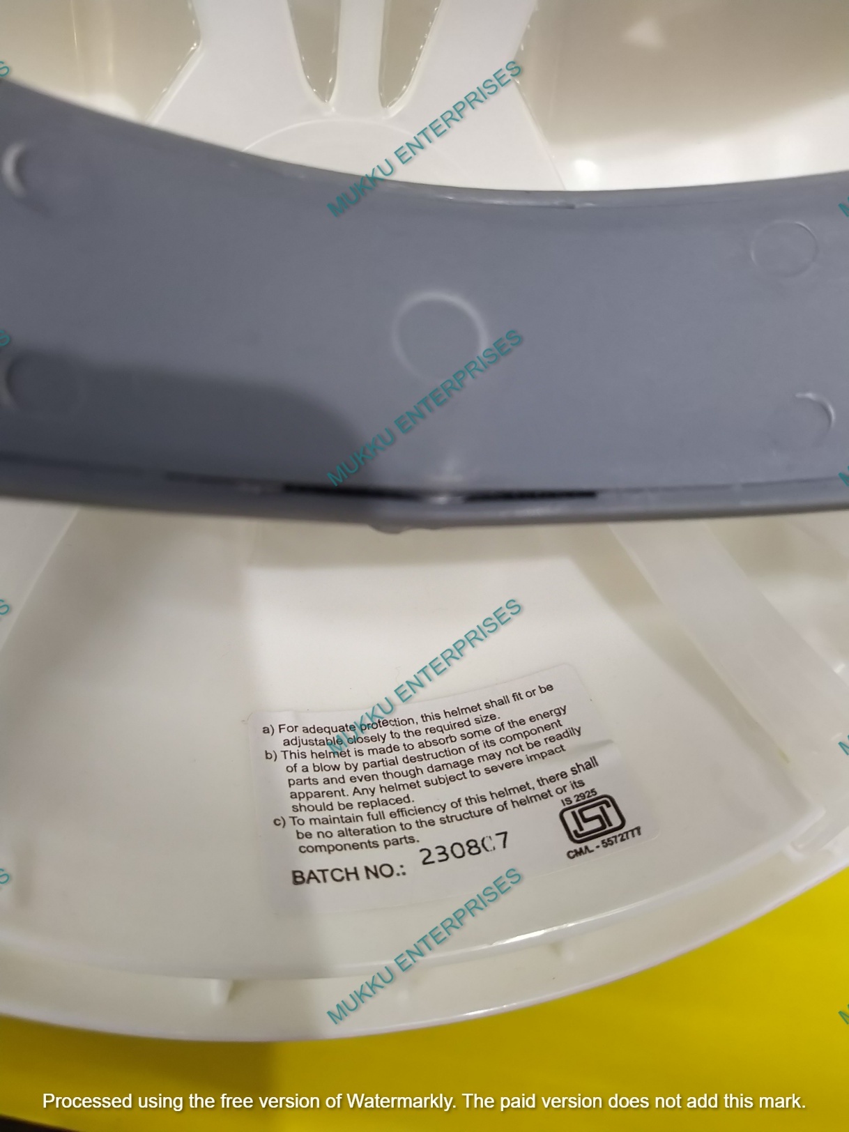 suppliers of UDYOGI safety helmet with ratchet