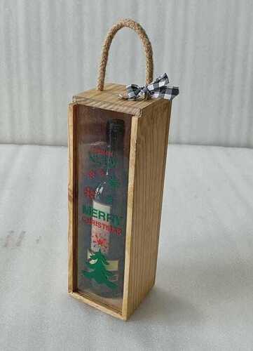 Wooden Decorative Bottle Storage Box