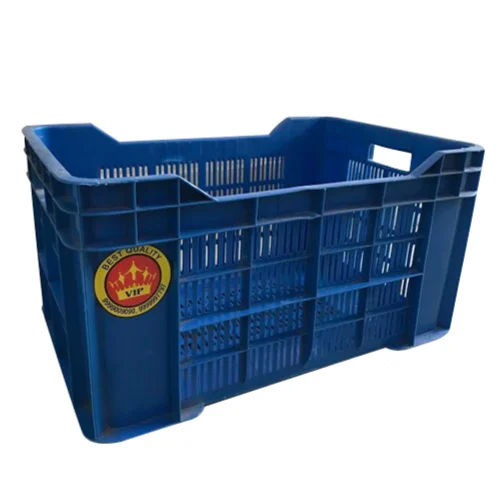 Blue Vegetable Plastic Crates