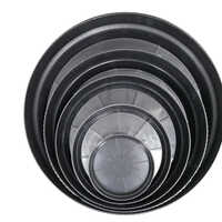 Black Plastics Planter Bottom Plate - Hardness: Rigid