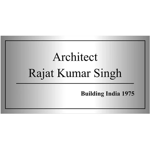 Stainless Steel Name Plate