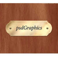 Acrylic Name Plate - Rectangular Golden Acrylic | Polished Surface, Different Sizes, Indian Theme, Durable For Indoor & Outdoor Use