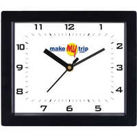 Promotional Wall Clock - Customizable Size, Matte Black Design | Engaging Branding And Long-term Visibility