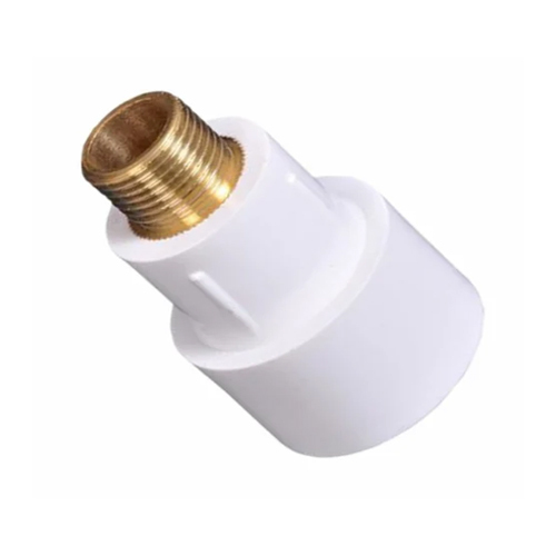 3-4 Inch White UPVC Brass MTA