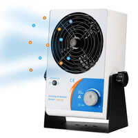Table Top Air Ionizer - Electric Device For Dry Dust Control | Semi-automatic, Compact White Design, Warranty Included