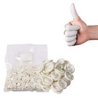 Ms Finger Cots White - High-quality Plastic, Customized Fit, White Color | Manual Detection, Industrial Usage, Hygiene Protection