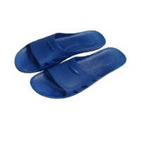 Esd Anti Static Slippers - Pvc Upper, Customized Size Options, Blue Color | Unisex Design, Durable Rubber Outsole, Ideal For Winter Wear