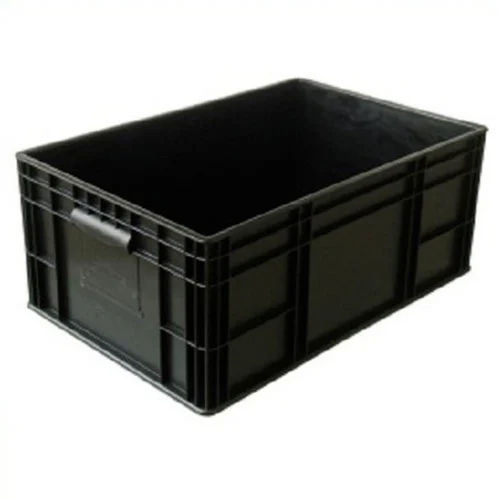 Black 400X300X150 Pp Esd Storage Bin