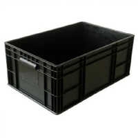 Black 400x300x150 Pp Esd Storage Bin