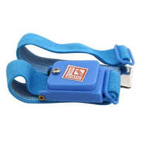 Cordless ESD Wristband - Carbon Fiber, 10mm Dimensions, Waterproof Blue Color | Dustproof, Fluorescent Lighting, Comfortable Rectangular Fit