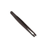 Av 93303 Plastic Esd Tweezers - Stainless Steel, Customized Size 5mm Height, Black Aluminum Handle - Electrostatic Discharge Safe, Precision Tips For Delicate Tasks