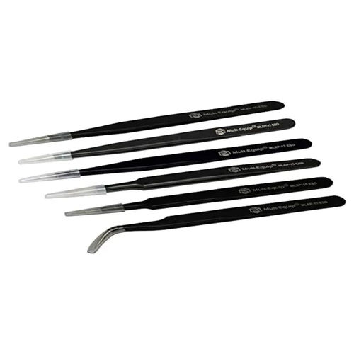 Black Esd Ss Tweezers