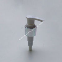 White with Gold and Silver Sleeve Dispenser Pump 24mm