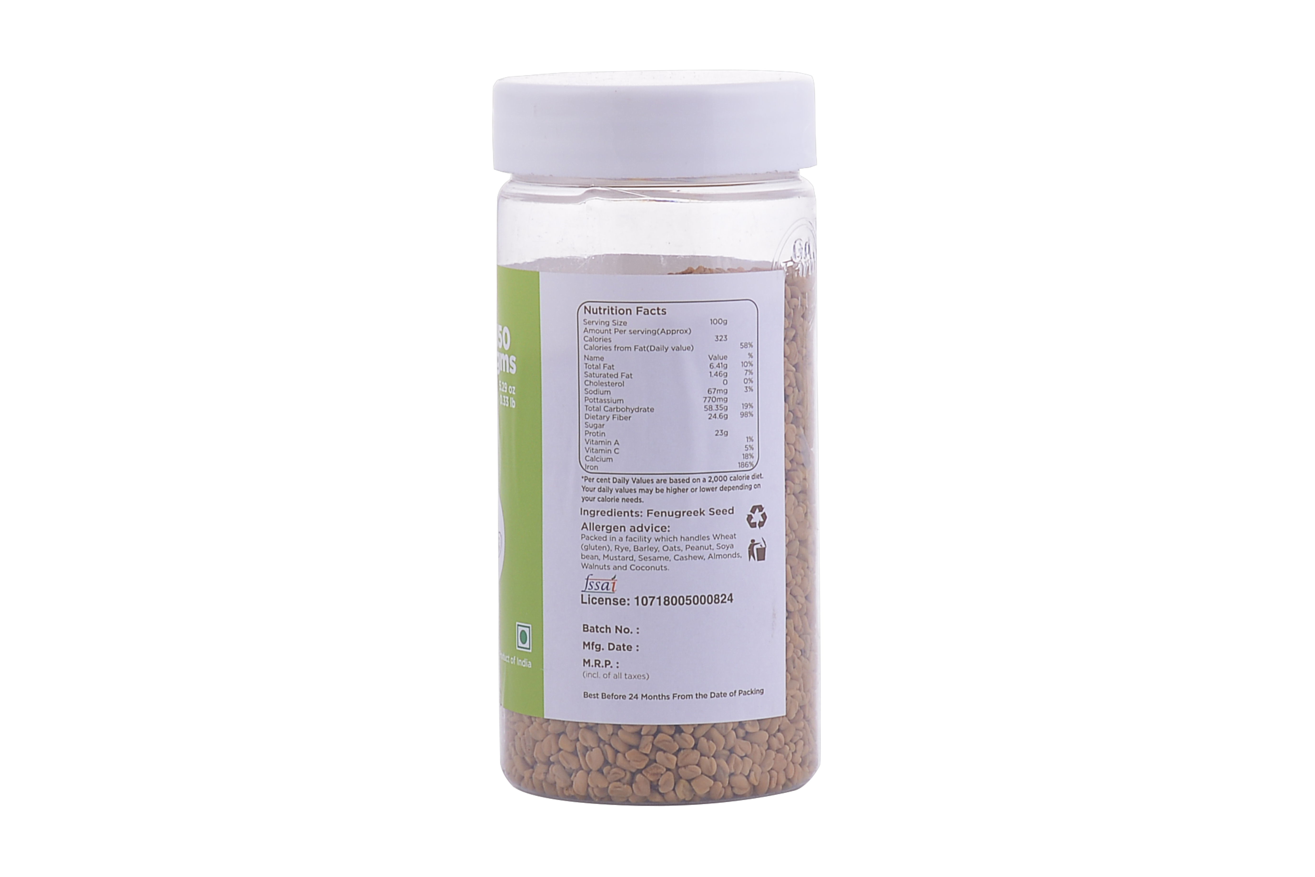 Organic Methi/Fenugreek