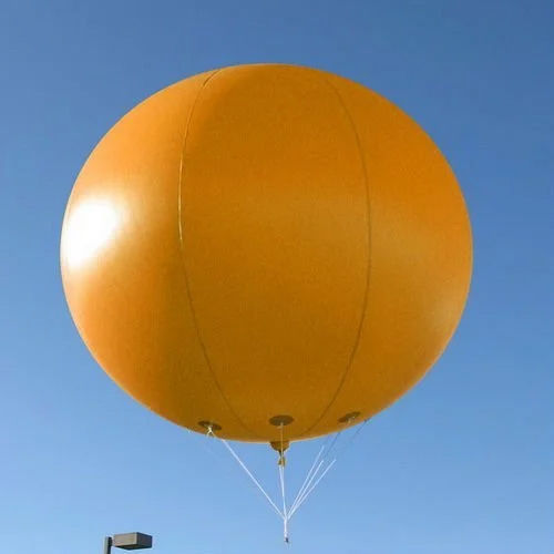 Yellow Helium Advertising Balloon