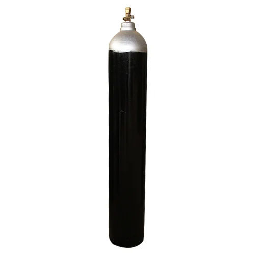 Black Empty Carbon Dioxide Gas Cylinder