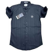 Mens Dark Blue Lycra Shirt