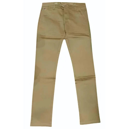 Men Cotton Lycra Stretchable Brown Pant