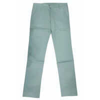 Men Cotton Lycra Blue Pant