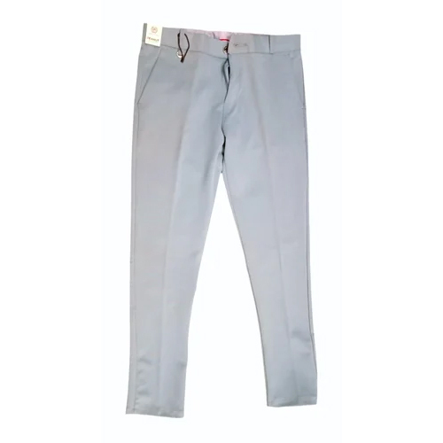 Men Grey Lycra Stretchable Pant