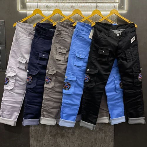 Men Denim Cargo Pant