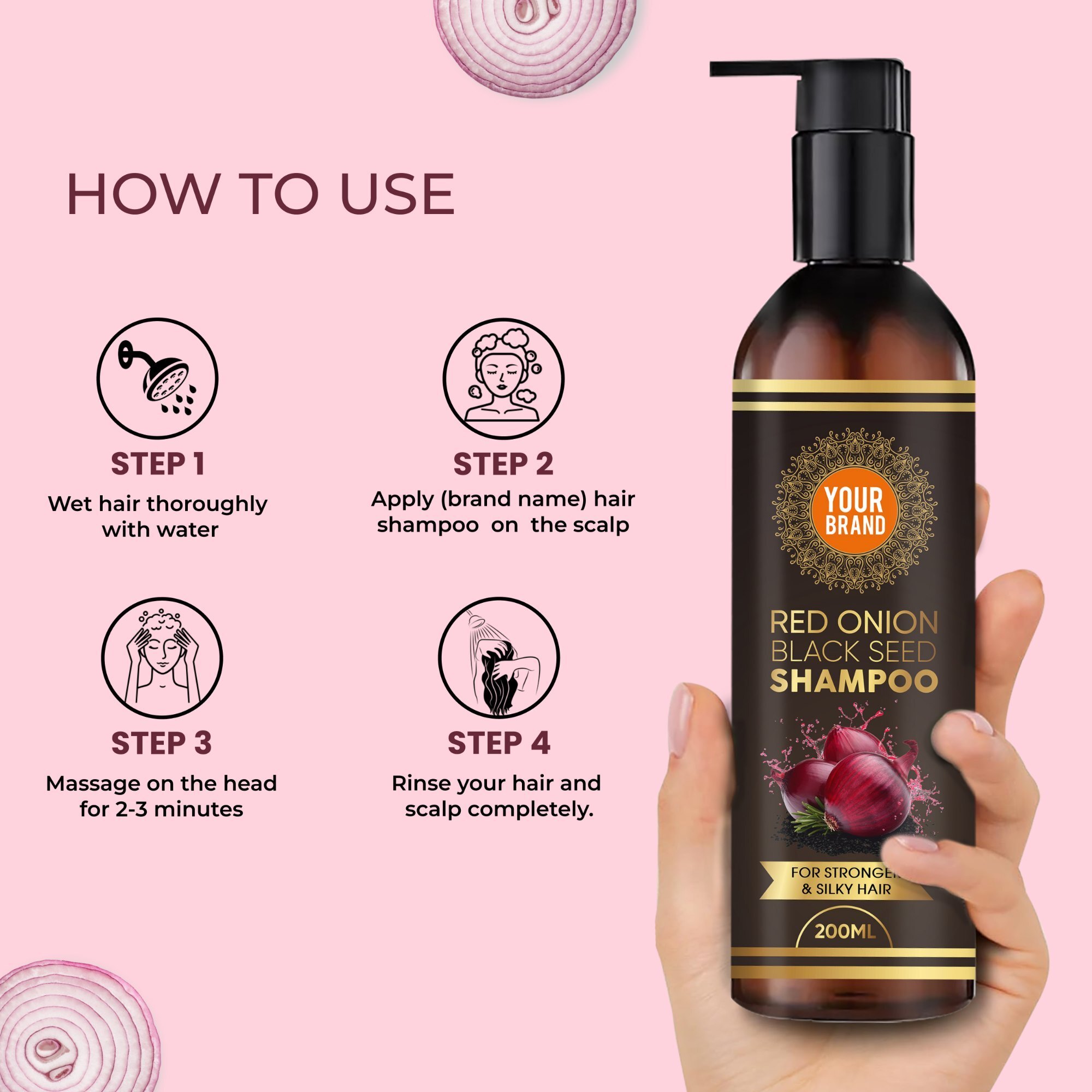 Red Onion Black Seed Shampoo 200 ML