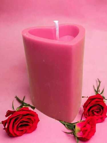 Tall Heart Soy Wax Scented Candle