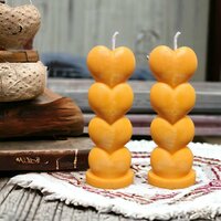 Heart Pillar Soy Wax Candle