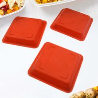 SQUARE PLASTIC HALWA DINNER PLATE SNACKS