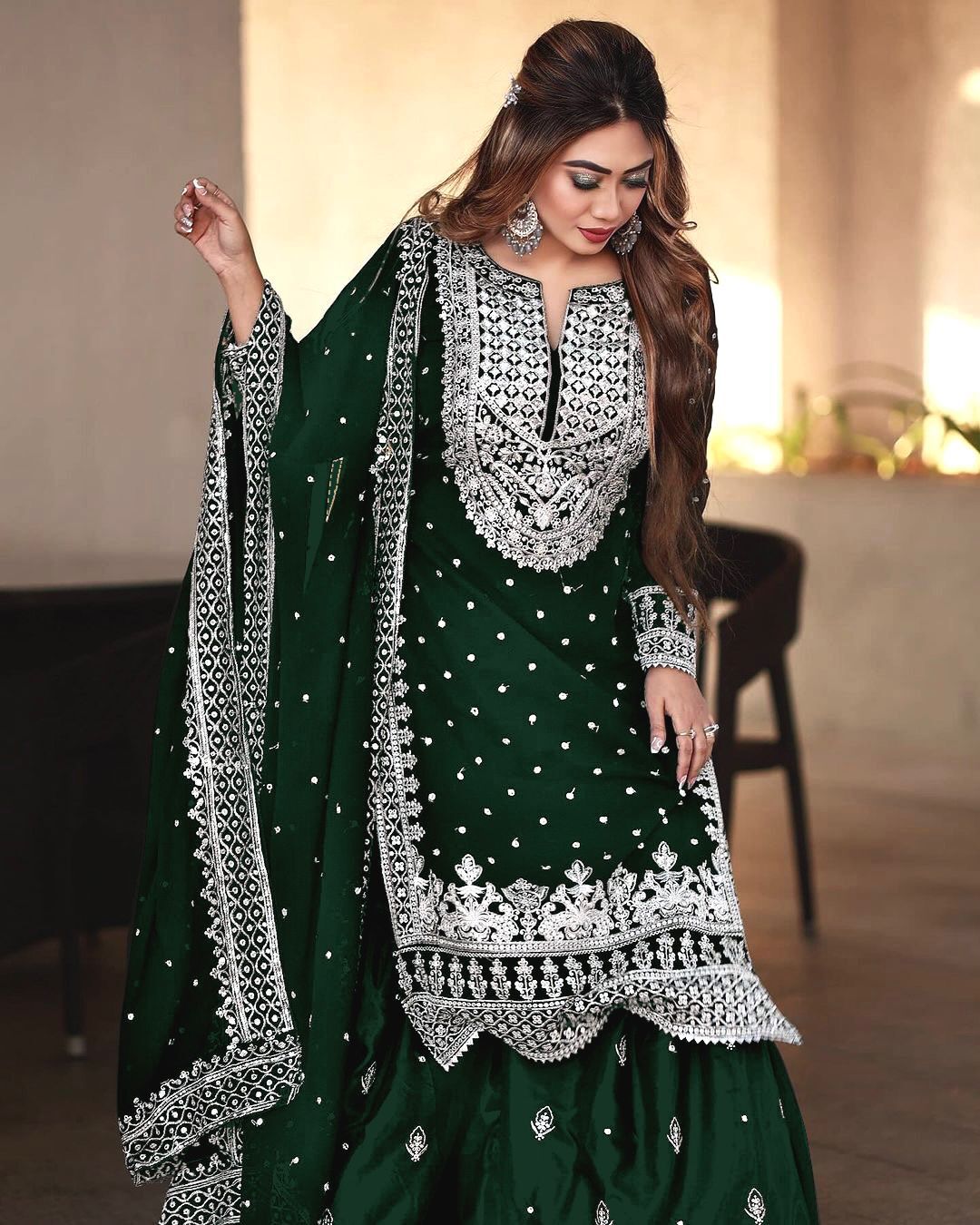 gharara with kurti