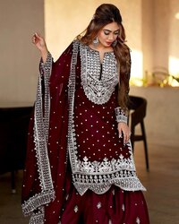 gharara with kurti