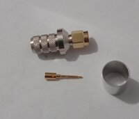 SMA male crimp connector for LMR 400 cable