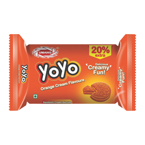 Yoyo Orange Cream Flavoure Biscuits