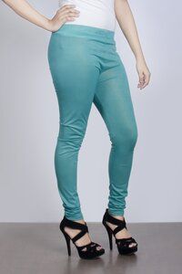 shimmer ankle cut leggings