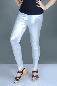 shimmer ankle cut leggings