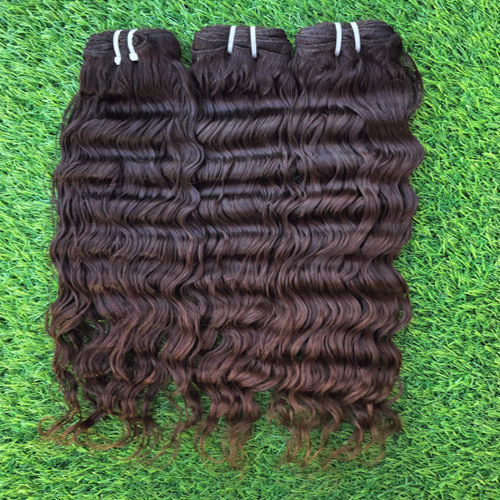 Steam Curly Human Hair Weft Extension