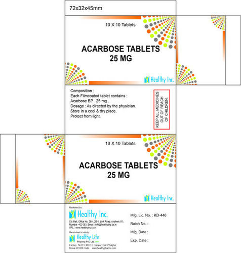 Acarbose tablet 25mg