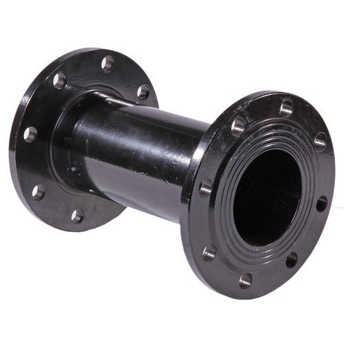 Double Flanged Ductile Iron Pipe - High-Quality Cast Iron, Custom Sizes Available, Smooth Painted Finish, Round Shape, Corrosion-Resistant Black Color