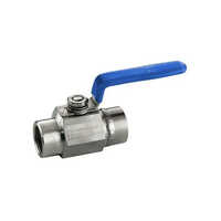 Ss Floating Ball Valves - Alloy Material, Various Sizes Available, Blue Finish | High Pressure, Industrial Use, Designed For Oil Media