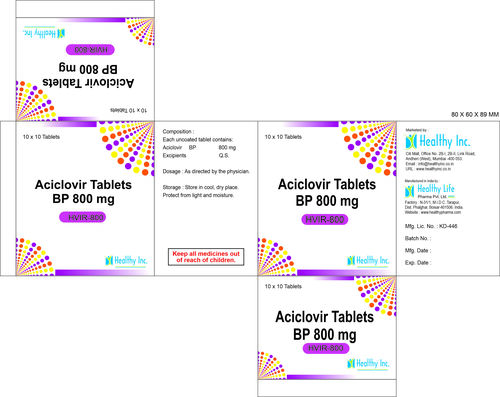 Acyclovir tablet 800 mg