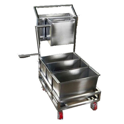 ss mopping trolly (sq.bucket)