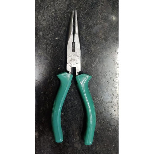 Silver And Green Taparia Long Nose Plier